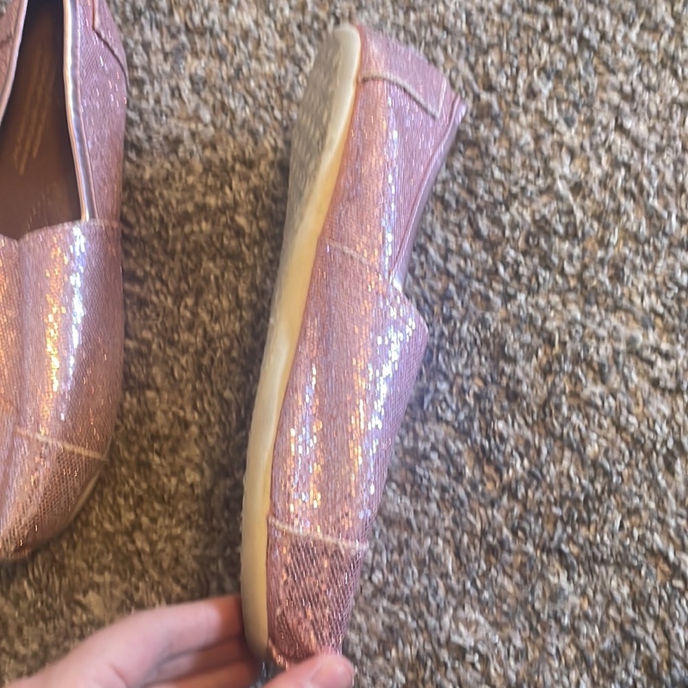 Pink Sparkle Toms - Picture 5 of 7